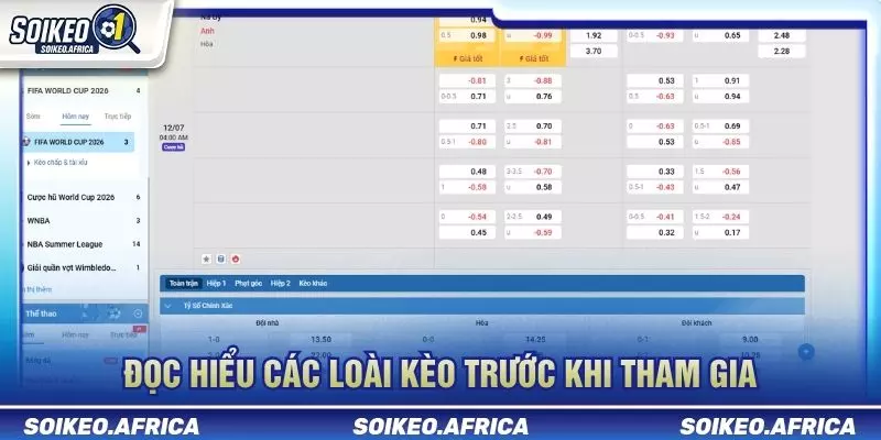 Soi Keo Online: Cách Lọc Dữ Liệu & Biến Động Trước Trận Đọc các nhóm tỷ lệ khi soi keo online